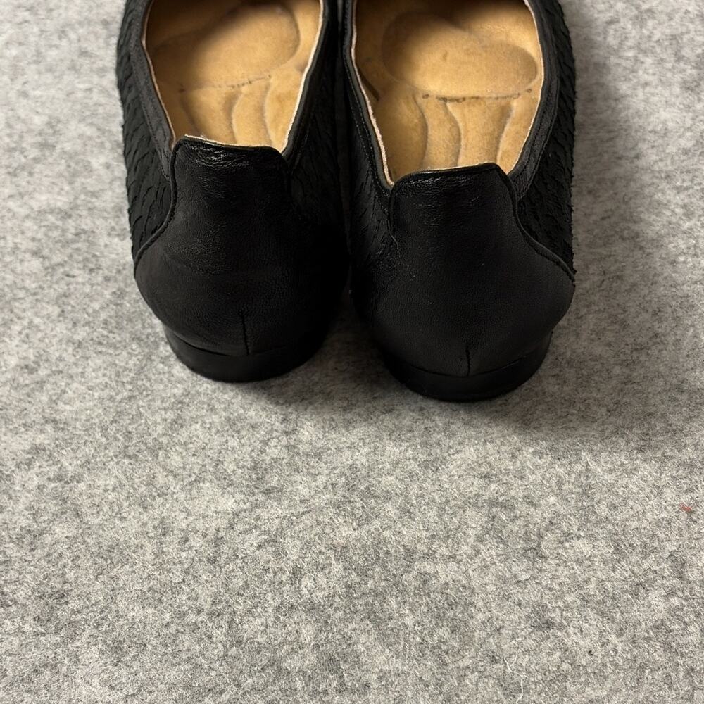 Sofft Women's Black Textured Leather Slip-On Ballet Flats Round Toe Size 7M - Picture 8 of 8